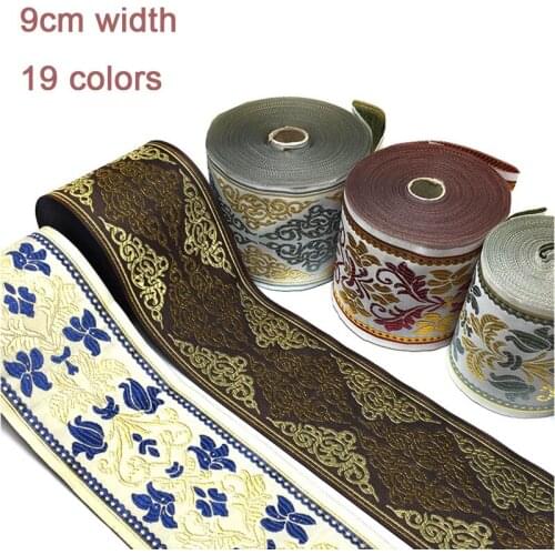 27Yards Curtain Lace Ribbon Jacquard lace fabric handmade tablecloth pillow sofa home textile accessories lace trims Ribbon Lace