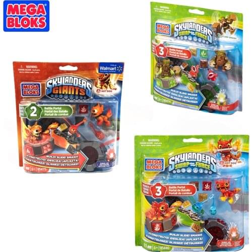 Mega Bloks Skylanders Giants Stump Smashs Battle Portal Building Set Giants Hot Dog Set Educational Toy Easy Fun Game Best Gift