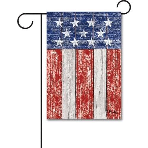 Custom Back To School Garden Flag 12x18inches 110D Knitted Polyester Rustic Patriotic Flag Double Sided Banner Without Flagpole