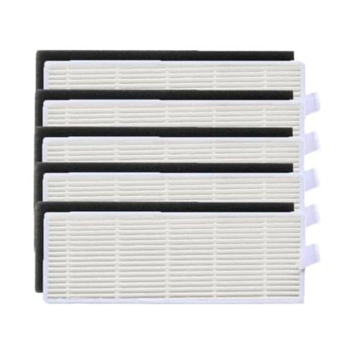 5x Hepa filter & 5x Sponge Filters replacement for ilife A4s A6 A4 A40 A8 Polaris PVCR 0726w vacuum cleaner filter accessories