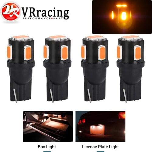 Amber Yellow LED Bulb 194 168 T10 2825 W5W 1800K 5630 SMD For Car Interior Map Dome Door Trunk Light