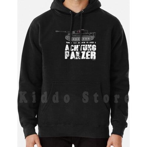 Achtung Panzer-Tiger Tank hoodie long sleeve Tiger Tank Fibel Wwii Panzer Panther Kingtiger Manual Transmission