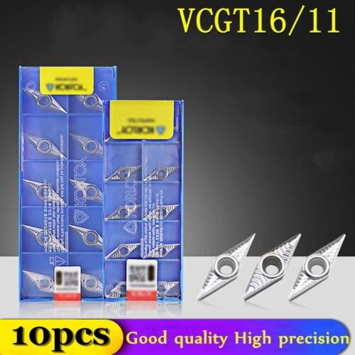 Original grade vcgt110302 vcgt110304 vcgt110308 ak h01 aluminum inserts cnc lathe tools vcgt high quality carbide cutter