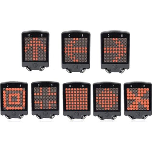 LED Laser BikeTailight with Wireless Remote Control Bicycle Rear Light USB Rechargeable MTB Turn Signals Bike Warning Light