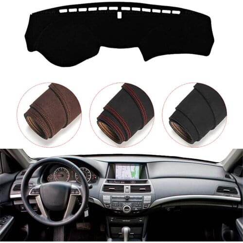 Console Dashboard Suede Mat Protector Sunshield Cover Fit For Honda Accord 2008-2012