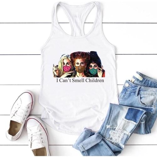 2020 Casual I Can't Smell Children Printing Tank Top Women Sleeveless Summer Vest Graphic Crew Neck Tank Tops for Women Ladies