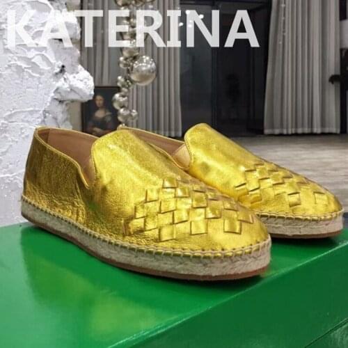 2021 Spring Women Flat Fisherman Shoes New Weave Women Flat Fisherman Comfortable Shoes High-end Handmade Flat Brand Designer