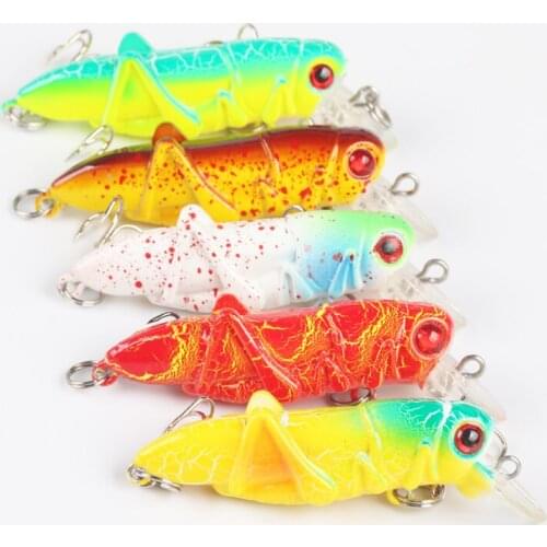 1/5pcs 3.5g 5.5cm 2020New Minnow Fishing Lure Wobbler Insect Mini Casting Floating bait Fishing Hard Bait Lures Minnow Crankbait