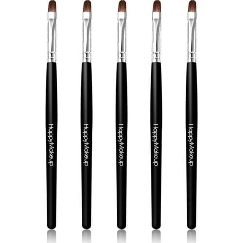 1pcs Mini Single Lips Make Up Brush Multifunctional Lipstick Liquid Lipgloss Makeup Brushes Cosmetic Tool Black Maquiagem