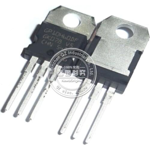 10Pcs/Lot new original 600V 20A 115W TO220 IGBT STGP10H60DF GP10H60DF
