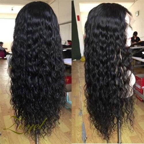 180% Density Black Kinky Curly Synthetic 13x4 Lace Front Wigs For Women With Baby Hair Preplucked Glueless Fiber Hair Wig