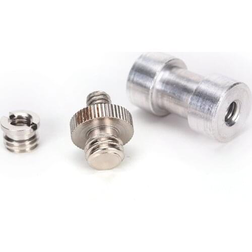 3pcs/set Male To Female Screw Adapter 1/4" 3/8" Mount Set Thread Screw Adapters Convert For Camera Tripod Light Stand