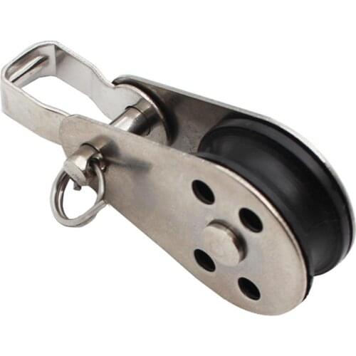 316 Stainless Steel Marine Grade Kayak Canoe Pulley Reduce Load Flexible Pulley Boat Accessories