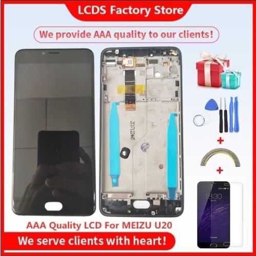 5.5" AAA Quality LCD For MEIZU U20 Lcd With Frame Display Screen+Digitizer Touch Screen For MEIZU U20 LCD Screen Display