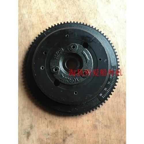 Free shipping parts for Yamaha Hidea 40HP outboard motor elactrical starter flywheels