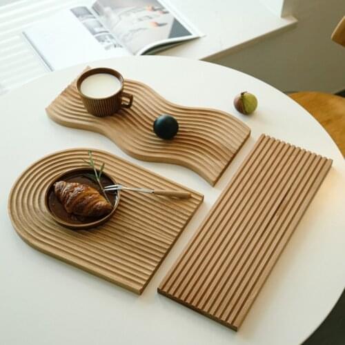 6 Kind Nordic Table Wooden Coffee Tray Wine Food Cake Kitchen Storage Tray Organizer Jewelry Serving Tray Decoration Home Pallet