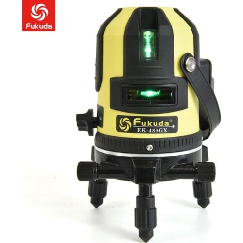 FUKUDA Level LD Green Light 5 Lines 6 Points With Automatic Anping Lithium Battery 489GX High Precision Laser Line Marking