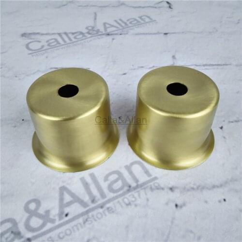 M10 Small 6 sizes brass material socket cover copper base cup hot-selling high quality E27 lamp holder covers lamp shade hat