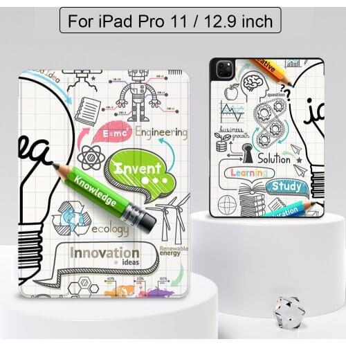 MTT Tablet Case For iPad Pro 11 inch 2018 Slim PU Leather Magnetic Flip Tri-Fold Stand Cover Protective Funda A1980 A1979