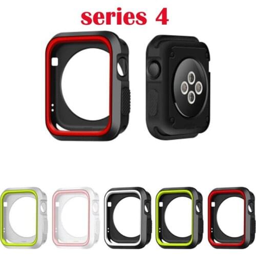Newest Sports Silicone Frame Soft Protective Case For Apple Watch Cover series 6 5 4 40 44mm,For iwatch se 3 2 1 shell 38 42