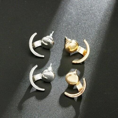 New Trendy Crescent Shape Earrings Womens Earrings Fashion Metal Cute Earrings Accessories Party Jewelry