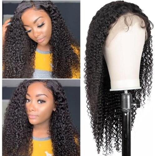 13x4 Lace Front Human Hair Wigs for Black Women Kinky Curly Lace Frontal Wig Pre-plucked With Baby Hair Lace Closure Wig