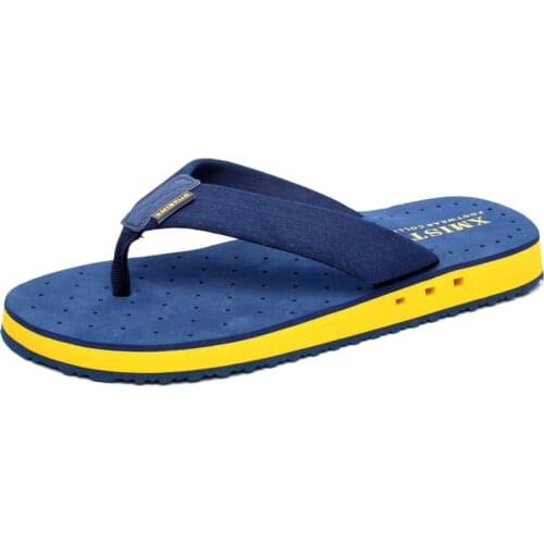 High quality Non-slip Big Size Flip Flops Men Summer Beach Slippers Men Brand Fashion Breathable Casual Men Slippers Black