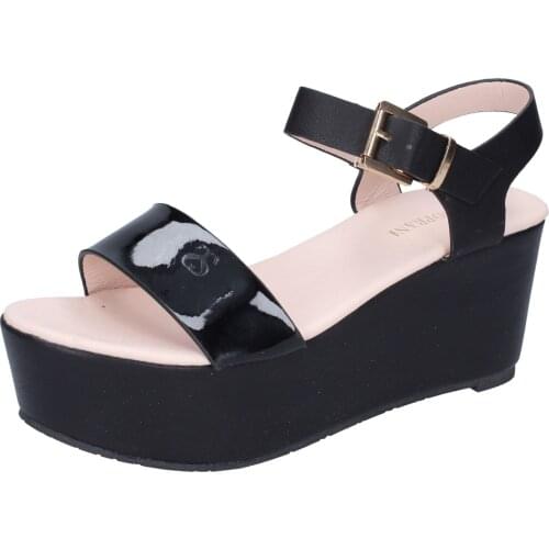 SOLO SOPRANI sandals women synthetic leather black