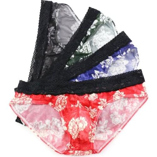 4 Men Brief Sexy Mens Mesh Briefs Underwear Male Cueca Masculina Ropa Interior Hombre Gay Underpants Man Calzoncillos Slip HT047