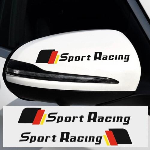 Sport Racing Side Rear View Mirror Vinyl Decal Sticker for Mercedes Benz W203 W204 W212 W117 W176 W205 W213 C63 AMG Car Styling