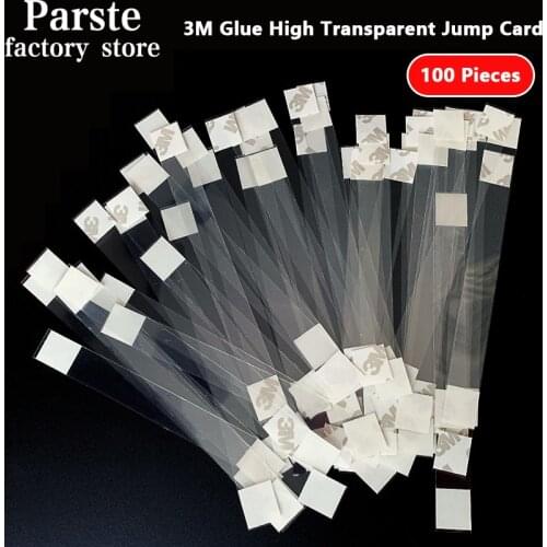 Explosion Stickers Pop Jumping Card Strong Adhesive PVC Shrapnel Commodity Price Tag Transparent Strip Shake Card Price Label