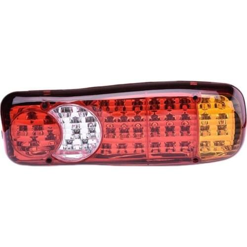 1Pcs Waterproof Car 46LED Tail Light Rear Lamps Pair Boat Trailer 12V Rear Parts For Trailer Truck Car Lighting