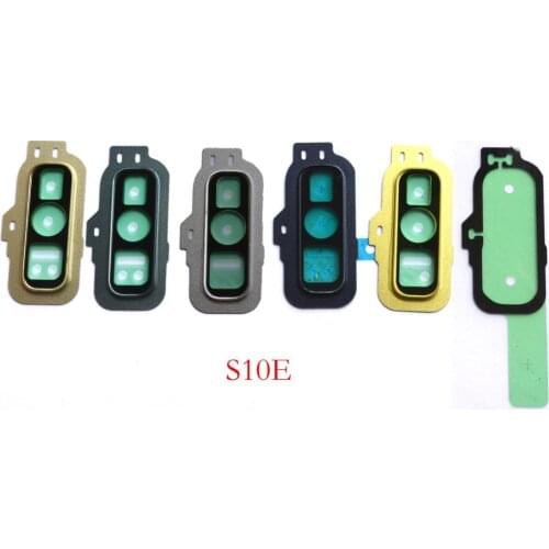 Back Rear Camera Lens Glass Cover Ring with Adhesive Glue for Samsung Galaxy S10 S10E S10+ S10 plus G970 G973 G975