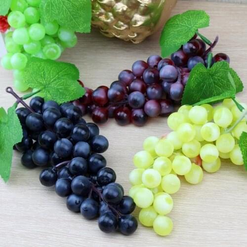1Pcs Artificial Grapes DIY Artificial Fruits Plastic Fake Fruit Artificial Raisins for Home Wedding Decoration