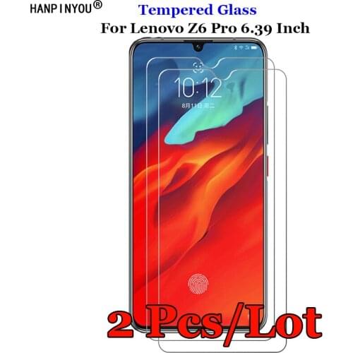 2 Pcs/Lot For Lenovo Z6 Pro 6.39" Tempered Glass 9H 2.5D Premium Screen Protector Film