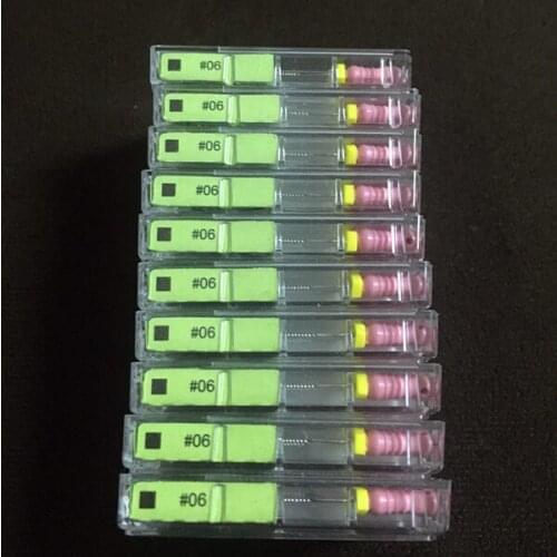 20 Packs Dental K-Files 21mm & 25mm #06 Stainless Steel Endo Root Canal Files Hand use Endodontic Instruments