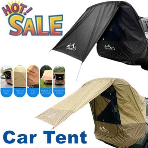 2021 Car Trunk Tent Sunshade Rainproof For Self-driving Tour Barbecue Shelter Rays Outdoor Mobile Kitchen Accessories