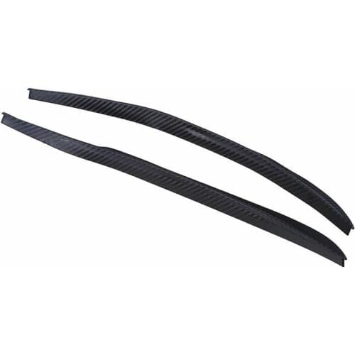 2X Car Truck Carbon Fibe Rubber Wheel Eyebrow Protector Lip Sticker Trim Fender Flare Anti-scratch Wheel Arch Trim Strip