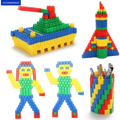 300pcs Assembly Blocks Bullet Building Educational Developing Toy kids DIY Creative Bulk Building Blocks Toys for Children Gift