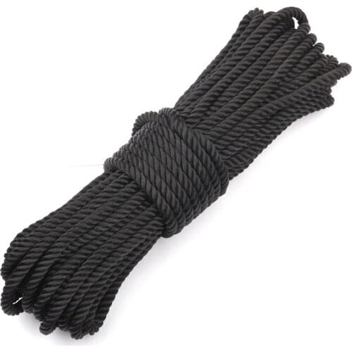 5mm Colorful Nylon DIY Accessories Twisted Round Rope Clothing Draw String Twisted Rope 10 Meters/lot SL149