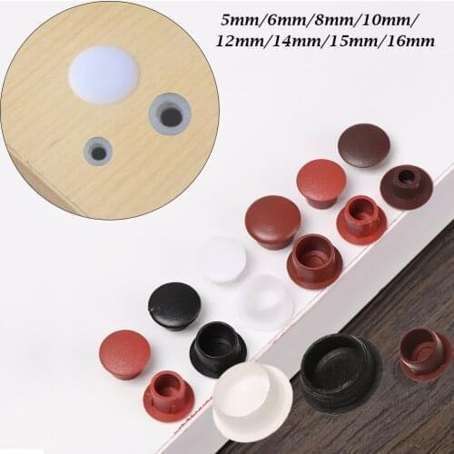 50Pcs Furniture Hole Covers Practical Dust Plug Stopper Drill Hole Plug Protection Screw Cover Decor Hardware Hole Ornament