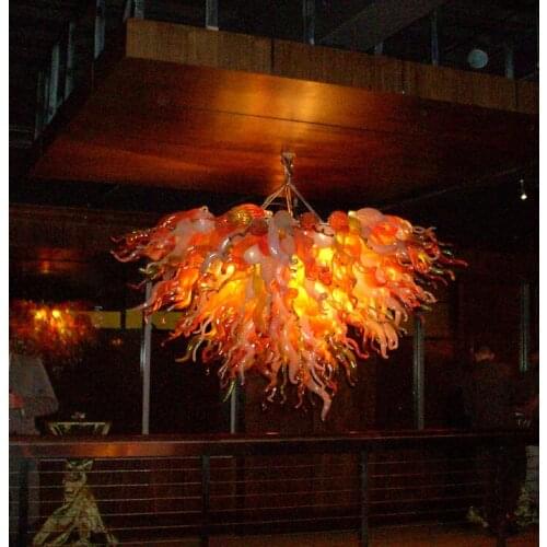 AC110V-220V Blown Murano Glass Chandelier Hotel Decor Turkish Style Vintage Glass Crystal Chandelier Light for Sale