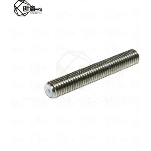 3D Printer Accessories Stainless Steel M6 x 30mmThroat for Makerbot MK8 1.75mm Fimament With PTFE impresora 3d parts