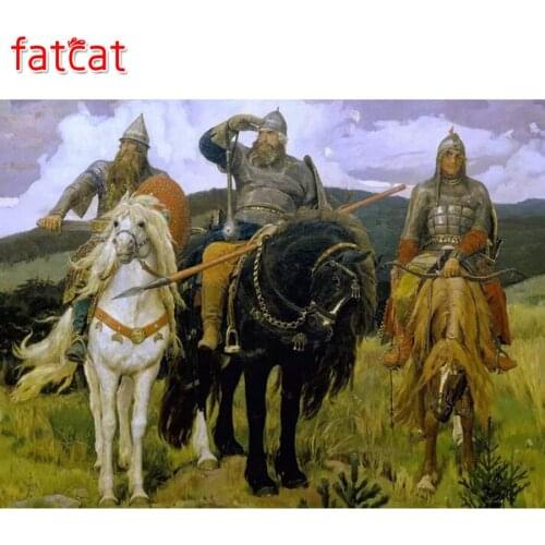 FATCAT 5d diy Diamond Painting army general Diamond Embroidery Sale Full Square Round Drill Mosaic stickers home decor AE556