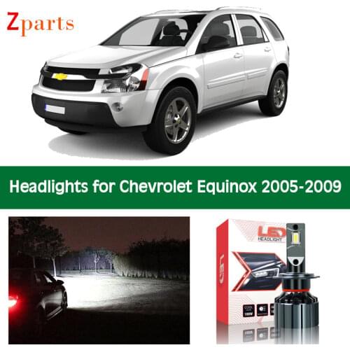 Car Bulbs For Chevrolet Equinox 2005 2006 2007 2008 2009 LED Headlight Headlamp Low High Beam Canbus 12V Auto Lights Accessories