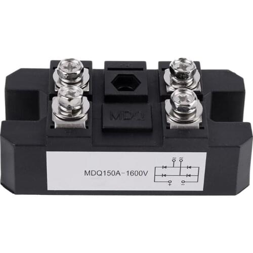 MDQ 150A-1600V Black Single-Phase Diode Bridge Rectifier 150A Amp High Power 1600V