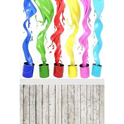 Colorful Graffiti Background Party Backdrops Children Baby White Backdrop Customized 3D Photography for Photo Studio Photophone