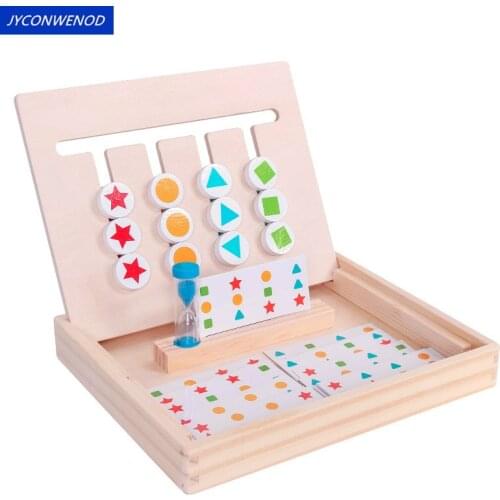 Montessori Wooden Toys child Logical thinking training toy Baby early education Training Learning Toys Gift
