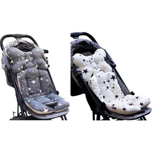 Baby Printed Stroller Pad Seat Warm Cushion Pad mattresses Pillow Cover Child Carriage Cart Thicken Pad Trolley Chair Cushion A5