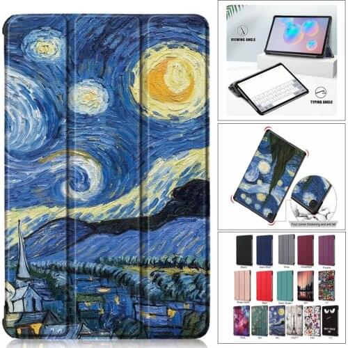 For Samsung Galaxy Tab S6 Lite 10.4 2020 P610 SM-P610 P615 Case ultra slim Magnet cover Tablet shell Protective Case + Pen